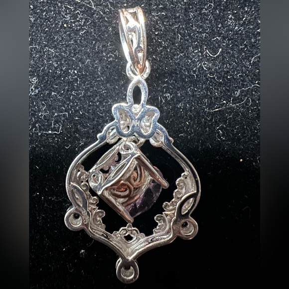 MICHAEL VALITUTTI NH GEMS EN VOGUE 925 And 18k Kunzite And Zircon Pendant. 4.06g - Picture 5 of 10